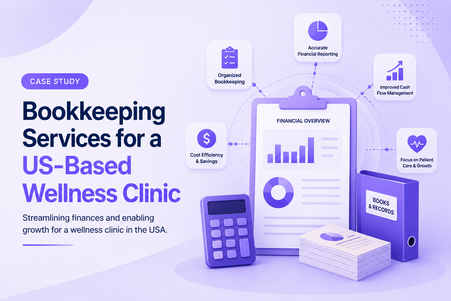 Bookkeeping services for a US based wellness clinic